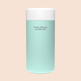 WILL YOU BE MY BRIDESMAID? – Custom Engraved Stainless Steel Cup {MINT}
