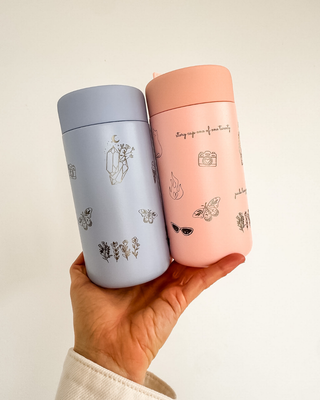 THE STORY CUP - BLUE LOTUS I Stainless Steel Reusable Cup 12oz