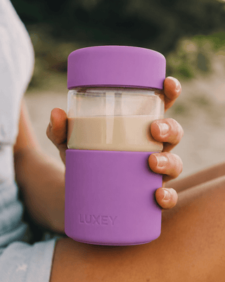 ORIGINAL - Reusable Glass Coffee Cup 12oz