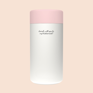 WILL YOU BE MY BRIDESMAID? – Custom Engraved Stainless Steel Cup {OAT MILK}