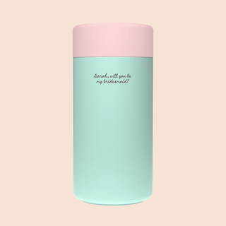 WILL YOU BE MY BRIDESMAID? – Custom Engraved Stainless Steel Cup {MINT}