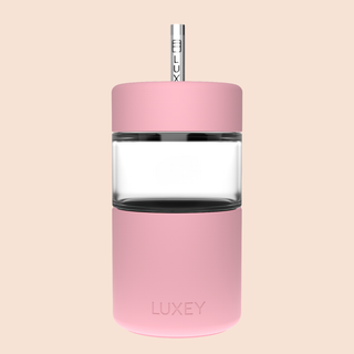 ICED LATTE - Reusable Glass Coffee Cup 12oz