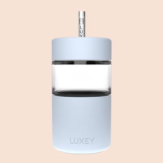 ICED LATTE - Reusable Glass Coffee Cup 12oz