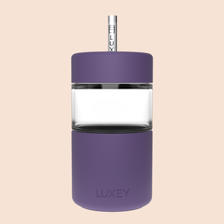 ICED LATTE - Reusable Glass Coffee Cup 12oz