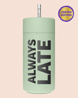 STATEMENT EDIT - Insulated Stainless Iced Tumbler 12oz - PISTACHIO