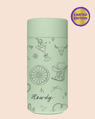 SADDLE UP I PISTACHIO - Stainless Steel Reusable Cup 12oz