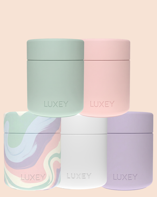 { PINK GLASS } MARSHMALLOW DREAM 5 CUP SET - MiniLUX Reusable Coffee Cup 6oz