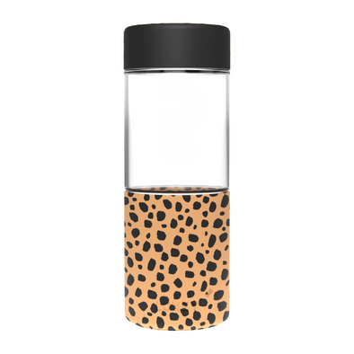 BLACK & LEOPARD - Interchangeable Coffee & Smoothie Cup 16oz {SECONDS)