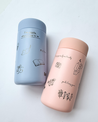 THE STORY CUP - BLUE LOTUS I Stainless Steel Reusable Cup 12oz