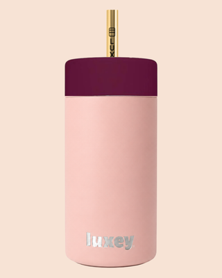 {PRE ORDER) PINK CLAY - Leakproof Stainless Kids Smoothie Cup
