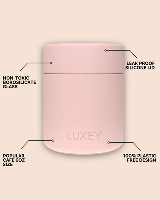 MINILUX - Reusable Glass Coffee Cup 6oz
