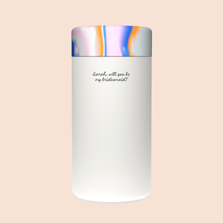 WILL YOU BE MY BRIDESMAID? – Custom Engraved Stainless Steel Cup {OAT MILK}