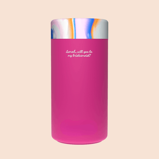 WILL YOU BE MY BRIDESMAID? – Custom Engraved Stainless Steel Cup {DOLL FACE}