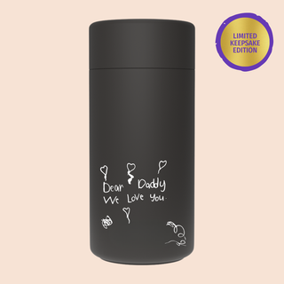 BLACK SESAME ♥︎ Keepsake Sips -  Stainless Steel Reusable Cup 12oz