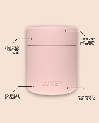 MINILUX - Reusable Glass Coffee Cup 6oz