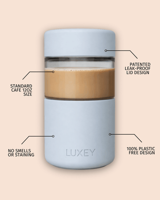 ORIGINAL -  Reusable Glass Coffee Cup 12oz