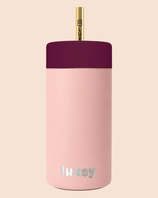 {PRE ORDER) PINK CLAY - Leakproof Stainless Kids Smoothie Cup