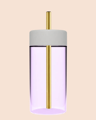 STUDIO TUMBLER 15OZ - Reusable Purple Glass Drink Tumbler