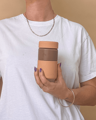 ORIGINAL - Reusable Glass Coffee Cup 12oz