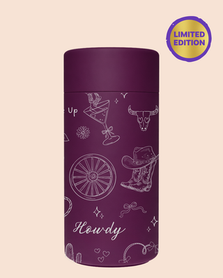 SADDLE UP I WINE - Stainless Steel Reusable Cup 12oz