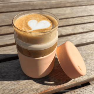 REGULAR STARTER PACK - Reusable Glass Coffee Cup 8oz