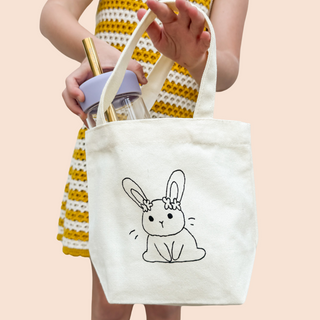 HONEY BUNNY - Kids Canvas Carry Cute Bag