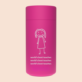 DOLL FACE – World's Best Teacher Stainless Cup 12oz
