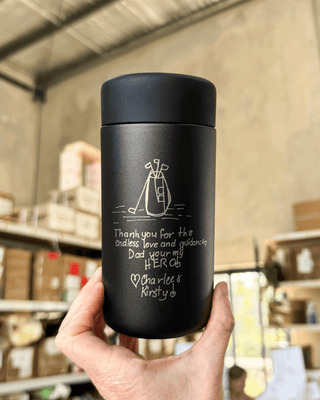 BLACK ♥︎ Kids Keepsake Sip - Stainless Steel Kids Tumbler 12oz