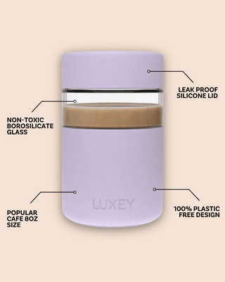 REGULAR - Reusable Glass Coffee Cup 8oz