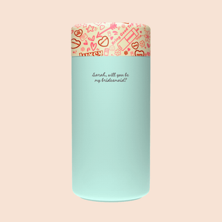 WILL YOU BE MY BRIDESMAID? – Custom Engraved Stainless Steel Cup {MINT}