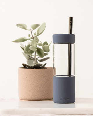 BLACK STAINLESS STRAWS —3 pack { Fits Large Studio Tumbler 20oz }