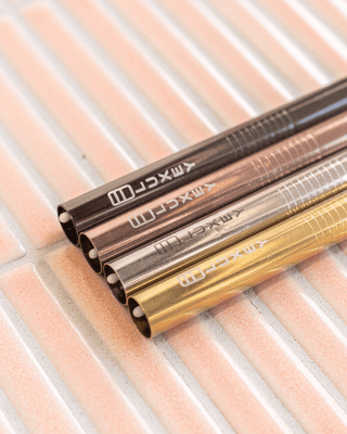 GOLD STAINLESS STRAW—3 pack { Fits Original Glass & Stainless Cups 120oz }