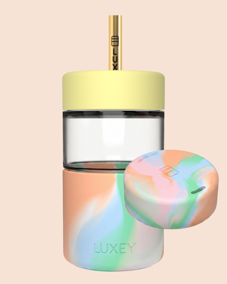 OH JOY! x LUXEY  I ORIGINAL ICED DRINKS PACK - Reusable Glass Coffee Cup 12oz