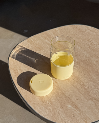 ORIGINAL - Reusable Glass Coffee Cup 12oz