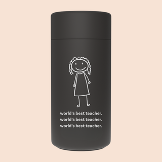 BLACK – World's Best Teacher Stainless Cup 12oz