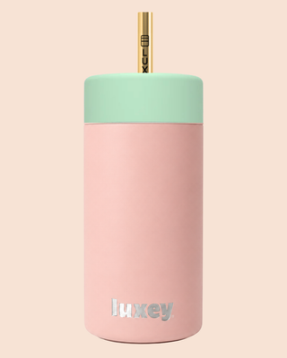 {PRE ORDER) PINK CLAY - Leakproof Stainless Kids Smoothie Cup