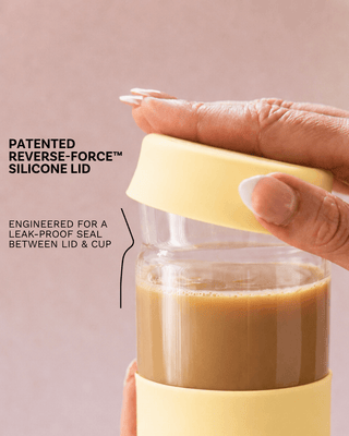 REGULAR - Reusable Glass Coffee Cup 8oz
