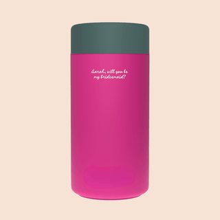 WILL YOU BE MY BRIDESMAID? – Custom Engraved Stainless Steel Cup {DOLL FACE}