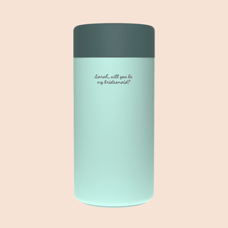 WILL YOU BE MY BRIDESMAID? – Custom Engraved Stainless Steel Cup {MINT}