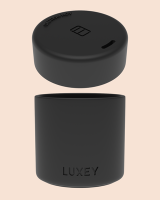BLACK I Lid & Base 2-Piece Set - Fits Mini, Regular & Original Glass Cups