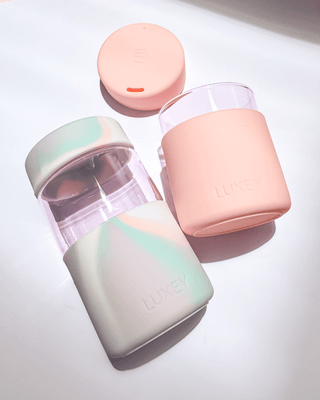 { PINK GLASS } MARSHMALLOW SWIRL - Original Reusable Coffee Cup 12oz