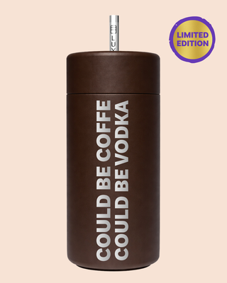 STATEMENT EDIT - Insulated Stainless Iced Tumbler 12oz - CACAO