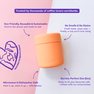 MINILUX STARTER PACK - Reusable Glass Coffee Cup 6oz