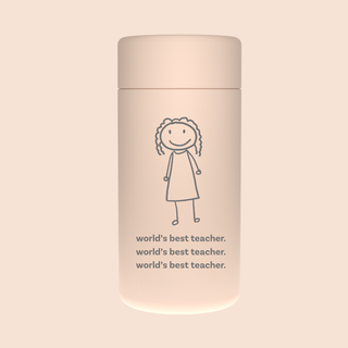 PEACH – World's Best Teacher Stainless Cup 12oz
