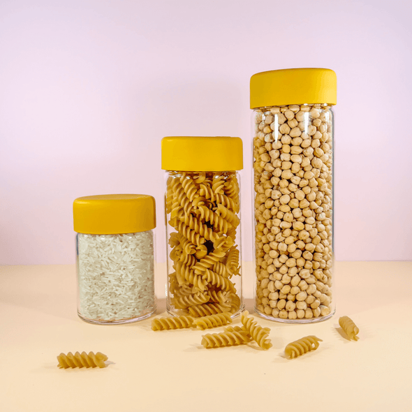 SMALL PANTRY CANISTER - MUSTARD
