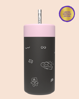 BLACK ♥︎ Kids Keepsake Sip - Stainless Steel Kids Tumbler 12oz