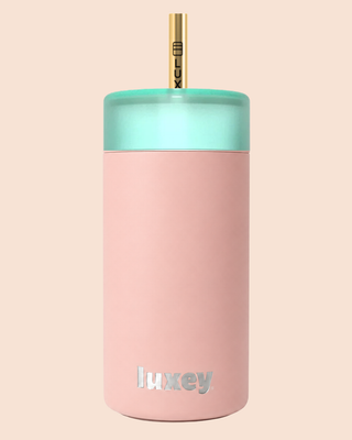 {PRE ORDER) PINK CLAY - Leakproof Stainless Kids Smoothie Cup