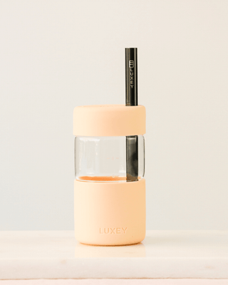 BLACK STAINLESS STRAW —3 pack { Fits Original Glass & Stainless Cups 120oz }