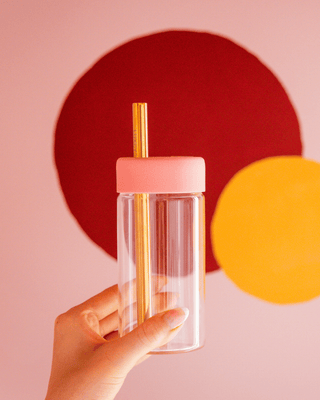 STUDIO TUMBLER - Reusable Glass Iced Drinks Cup I 15oz