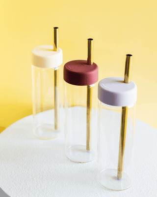 STUDIO TUMBLER - Reusable Glass Iced Drinks Cup 20oz